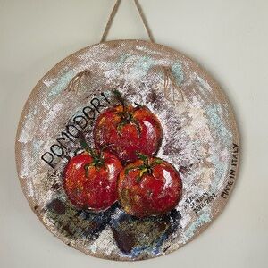 Hand-Painted Tomato Wall Art